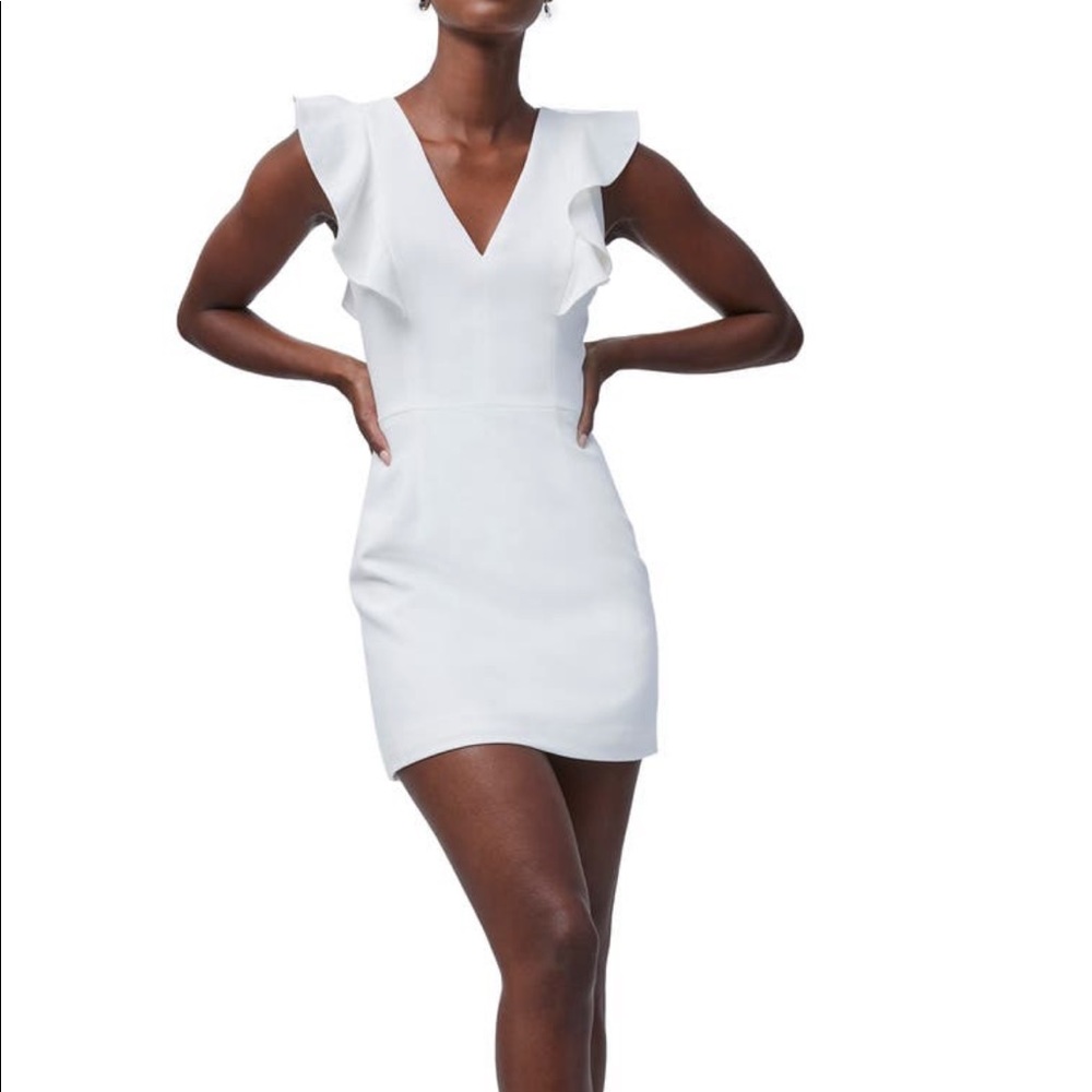 Whisper ruffle minidress